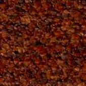 Granular composite texture, reddish-brown and tan tones, densely packed irregular elements with fibrous structure and uneven surface.